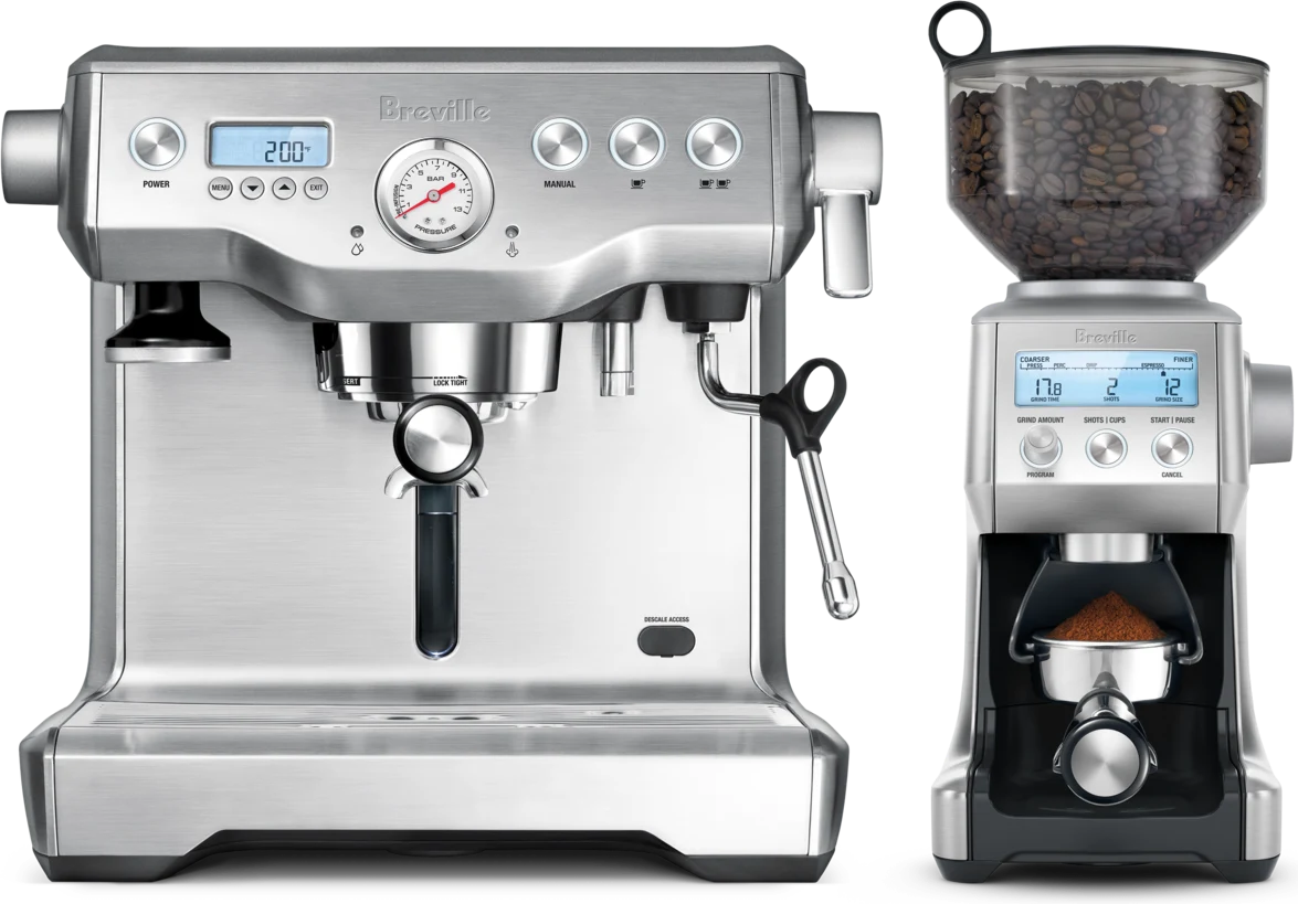 Breville Dynamic Duo: Dual Boiler espresso machine and Smart Grinder Pro