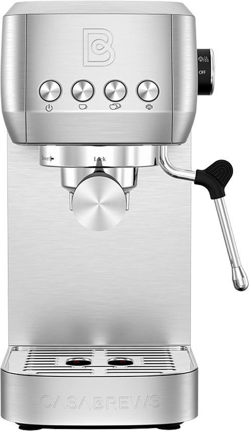 Casabrews 3700 Essential espresso machine in silver