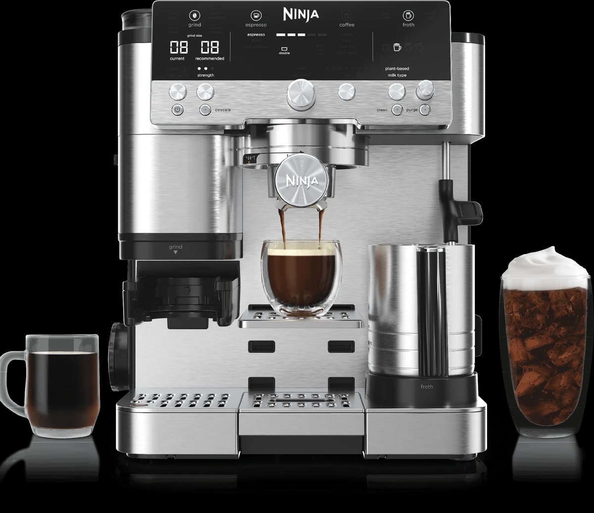 Ninja Luxe Café Premier espresso machine with espresso, drip and iced drinks