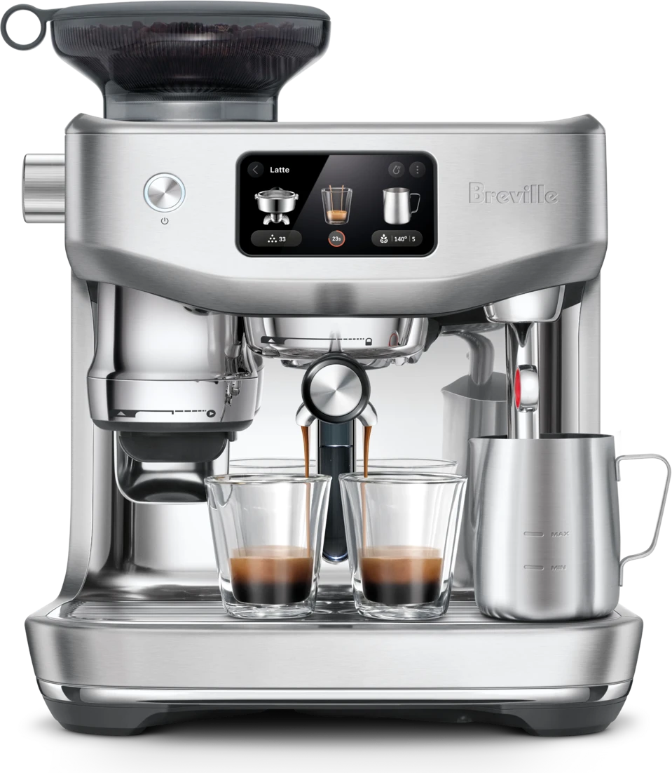 Breville Oracle Jet espresso machine in brushed stainless steel